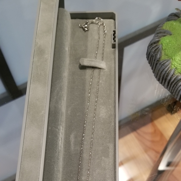 18kt gold chain necklace with blue ruby pendant - Picture 3 of 6